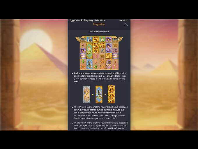 egypt's book of mystery slot demo